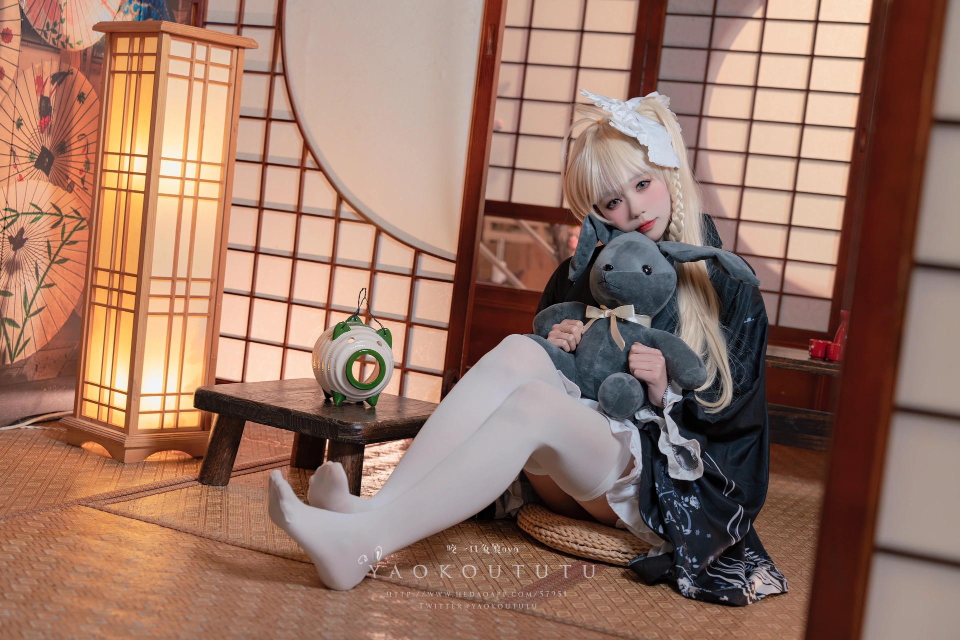 咬一口兔娘(黏黏团子兔) – NO.040 六月T3专属特典 穹妹浴衣 1