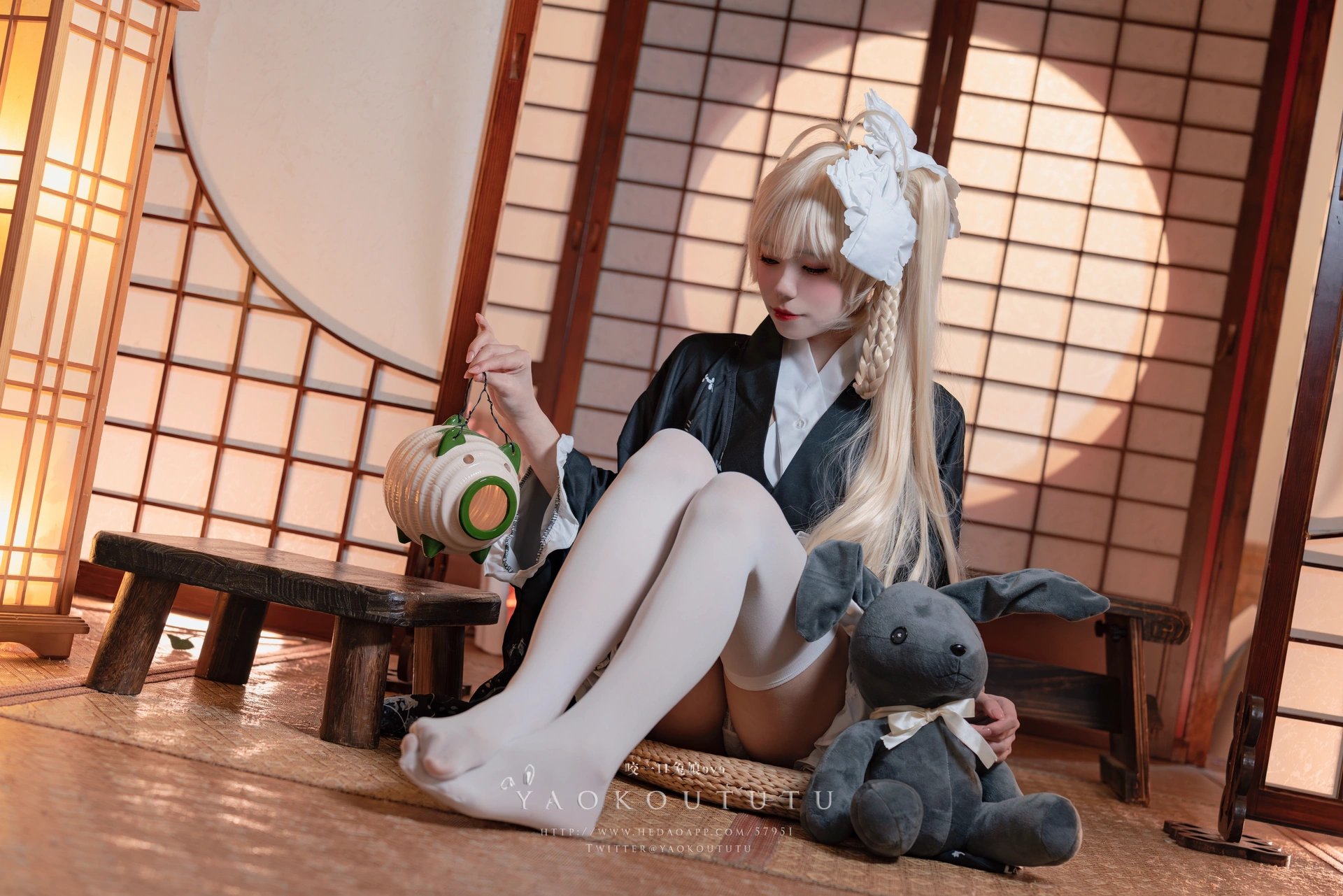 咬一口兔娘(黏黏团子兔) – NO.040 六月T3专属特典 穹妹浴衣 2